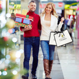 Christmas Gift Bag with Rope Handle and Ribbon | Large - 440x320x120mm
