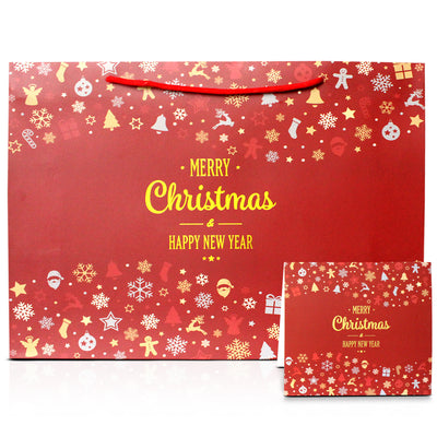 Christmas Gift Bag with Christmas Greeting Card| Large - 440x320x120mm