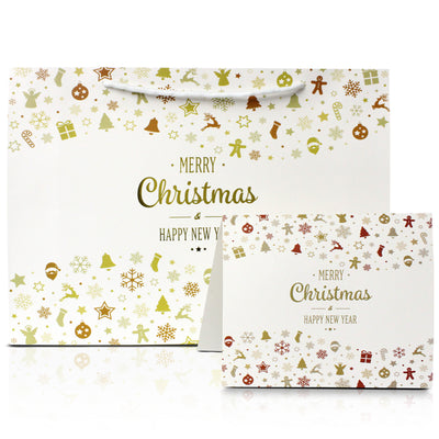 Christmas Gift Bag with Christmas Greeting Card| Large - 440x320x120mm