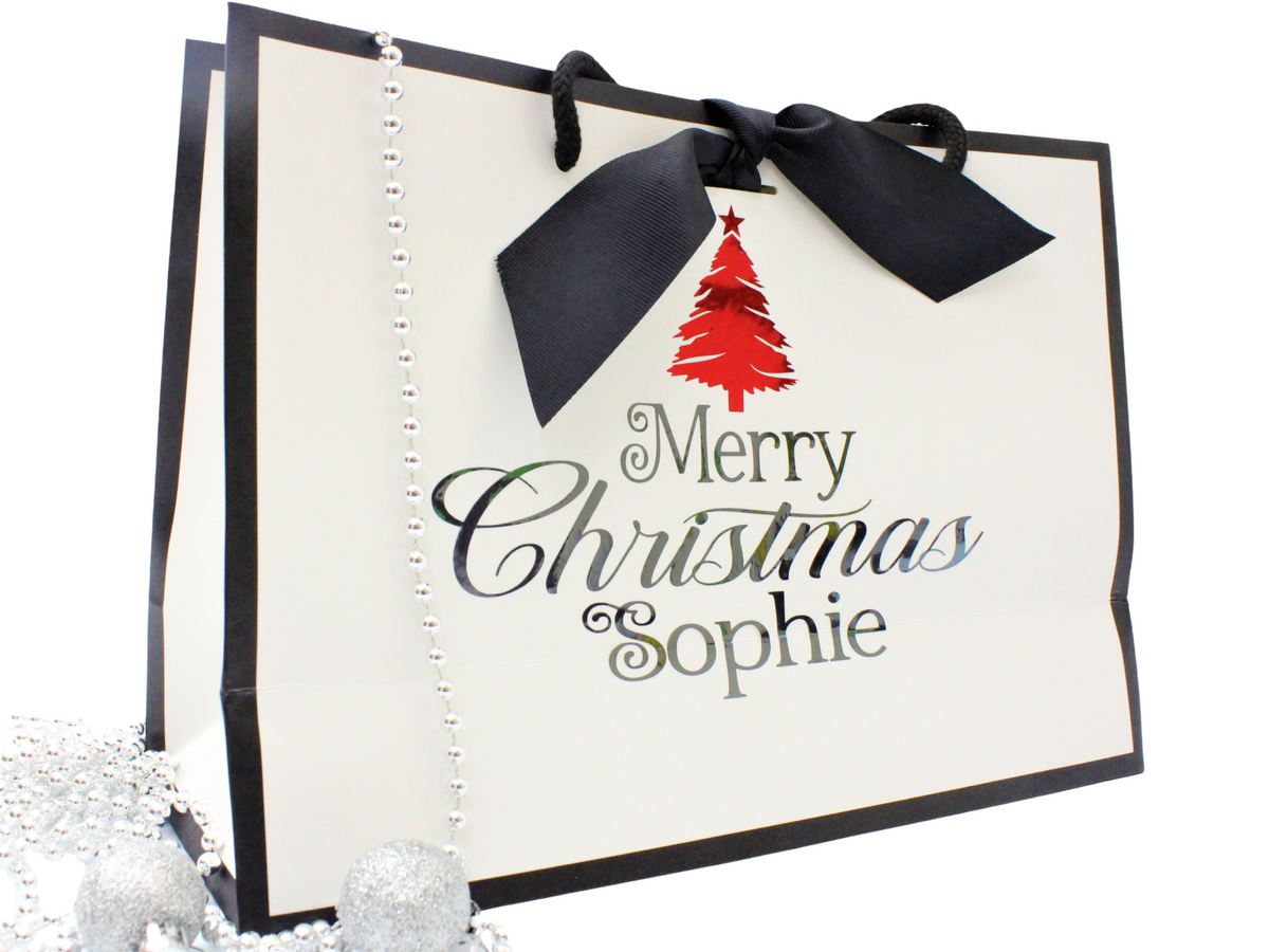 Personalised Christmas Gift Bag Nuelluxurypaperbag