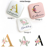 Personalised Jewellery Box – Compact Travel Jewellery Case with Name & Initial