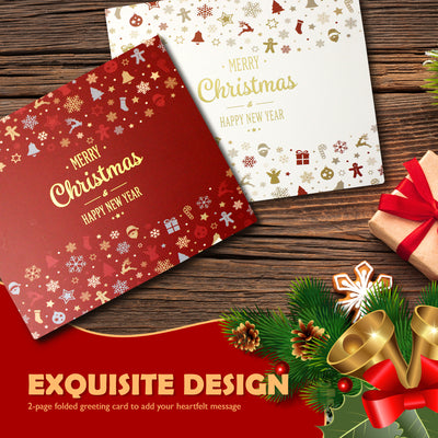 Christmas Gift Bag with Christmas Greeting Card| Large - 440x320x120mm