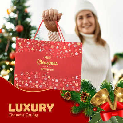 Christmas Gift Bag with Christmas Greeting Card| Large - 440x320x120mm