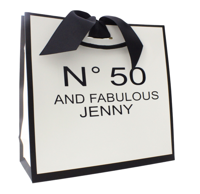 Designer-Style Personalised Gift Bag – Custom Age, Name or Occasion