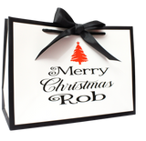 Minimalist Personalised Christmas Gift Bag | Premium Holiday Gifting