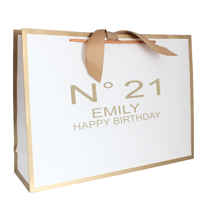 Personalised Luxury Birthday Gift Bag – Custom Age, Name or Occasion