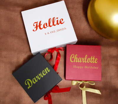 Luxury Personalised Gift Box with Name – Custom UV Printed Keepsake for All Occasions