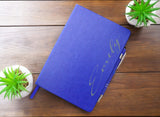 Personalised Faux Leather Notebook Journal | Custom A5 Journal with Matching Pen | Ideal Gift