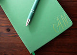 Personalised Faux Leather Notebook Journal | Custom A5 Journal with Matching Pen | Ideal Gift