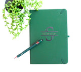 Personalised Faux Leather Notebook Journal | Custom A5 Journal with Matching Pen | Ideal Gift
