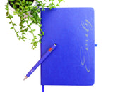 Personalised Faux Leather Notebook Journal | Custom A5 Journal with Matching Pen | Ideal Gift