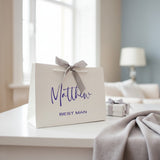 Luxury Personalised Bridesmaid Gift Bag | Custom Wedding Party Gift Bag UK | Keepsake Bag