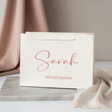 Luxury Personalised Bridesmaid Gift Bag | Custom Wedding Party Gift Bag UK | Keepsake Bag
