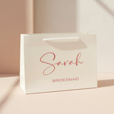 Luxury Personalised Bridesmaid Gift Bag | Custom Wedding Party Gift Bag UK | Keepsake Bag
