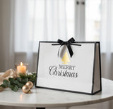 Christmas Gift Bag with Rope Handle and Ribbon | Large - 440x320x120mm