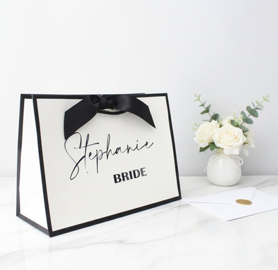 Luxury Personalised Wedding Gift Bag | Bridal Party Gift Bag