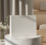 White Matt Laminated Paper Bags with Rope Handles | Large 440x320x120mm