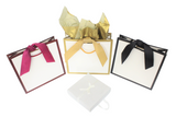 Gold Edge Matt Laminated Luxury Gift Bags with Ribbon | Medium - 310x220x120mm