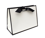 Black Edge Matt Laminated Luxury Gift Bags with Ribbon | Medium - 310x220x120mm