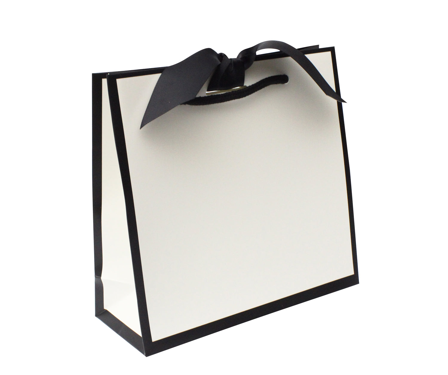 Black and white shop paper gift bags