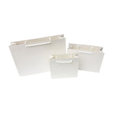 White Matt Laminated Paper Bags with Rope Handles | Medium - 310x220x120mm